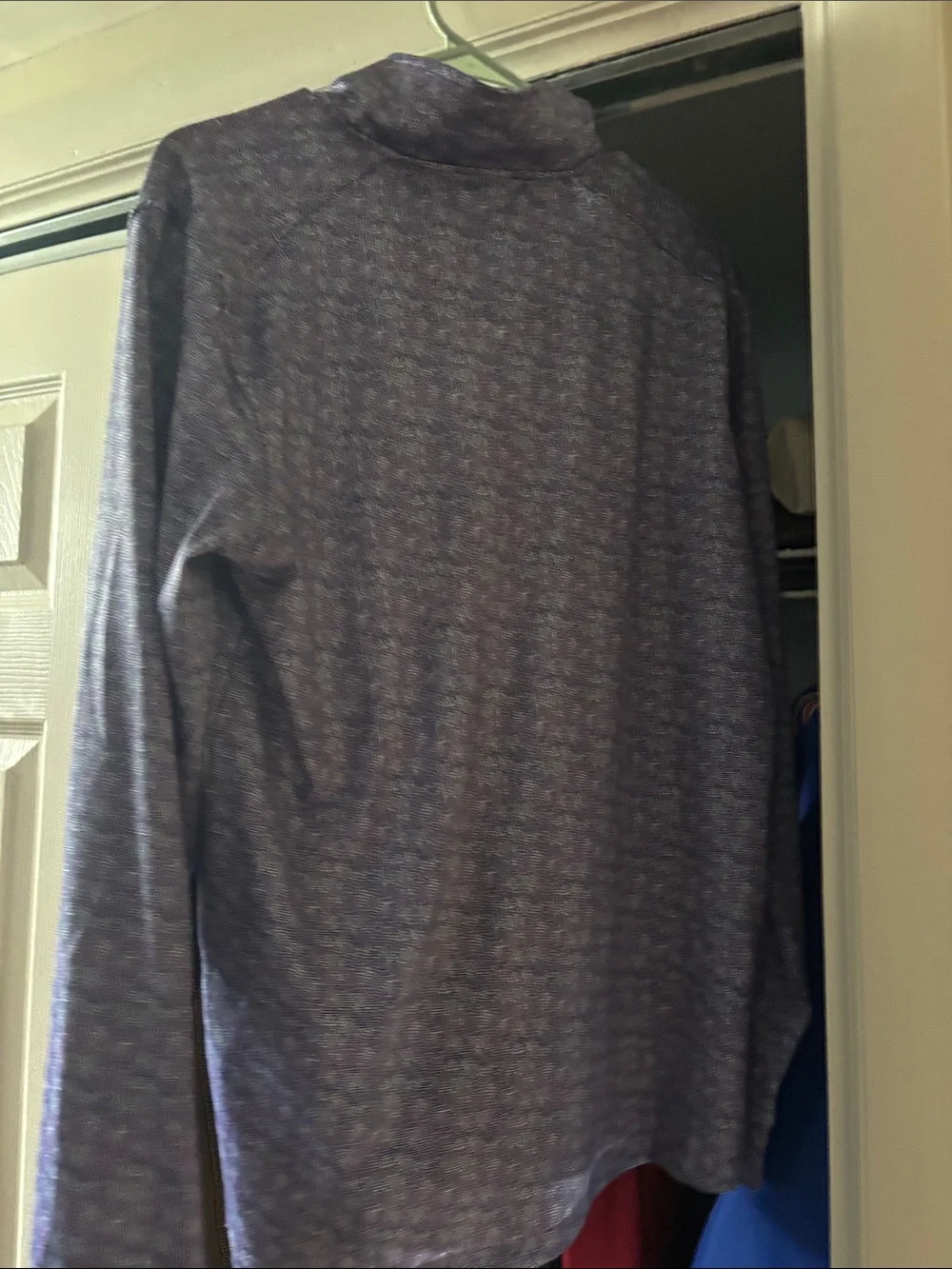 Men's Golf Heathered Lavender Quarter-Zip Pullover